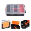 Components Storage Box,Plastic -Duty Tool Storage Box Two-Layer Components Storage
