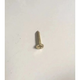 Hillman BRASS PLATED SHEET METAL SCREW #8 x 3/4" STEEL, FLAT HEAD, PHILLIPS DRIVE