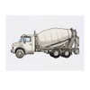 'Cement Truck' Temporary Tattoo - Water Resistant, Skin-Safe, Non-Toxic Transfer