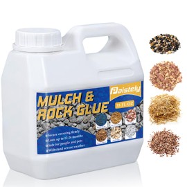 Mulch Glue for Landscaping, 35 Oz Powerful Concentrated Mulch Glue for Pea Gravel, Rock Glue, Gravel Binder, Secure Covering Firmly, Non-Toxic Mulch Glue for Rocks for Locking Most Mulches