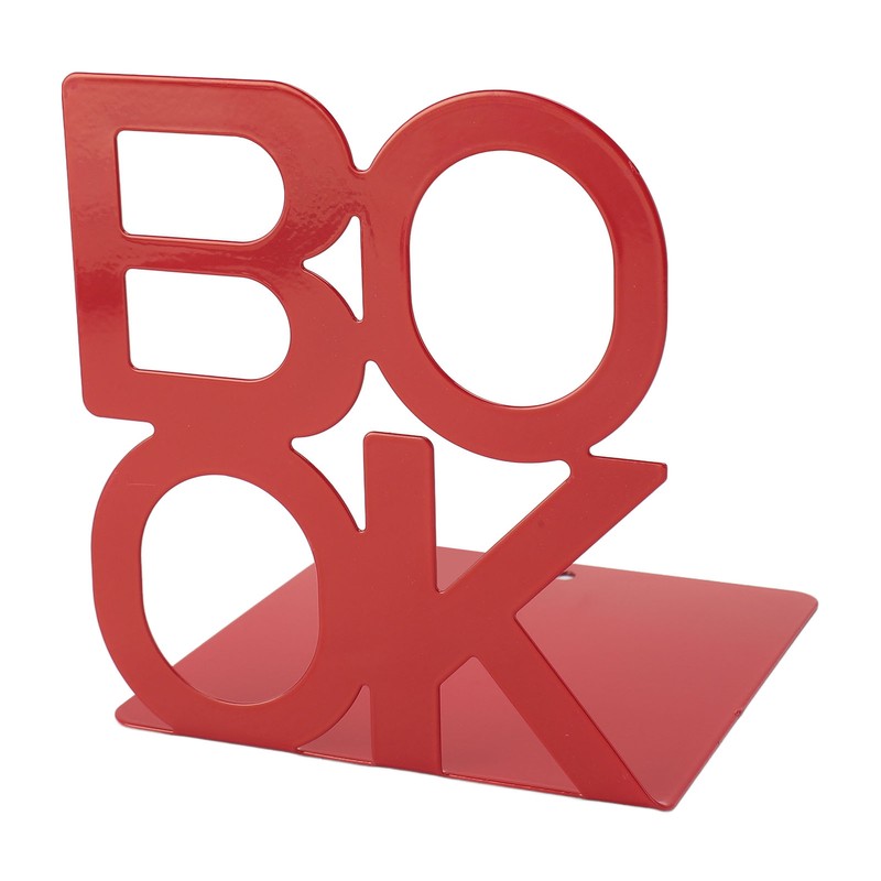 1 Pair Modern Bookend Non Slip Heavy Duty Decorative Book