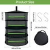 BEASAFY 4-Layer Drying Net Herbs Black Herb Dryer Hanging Herb