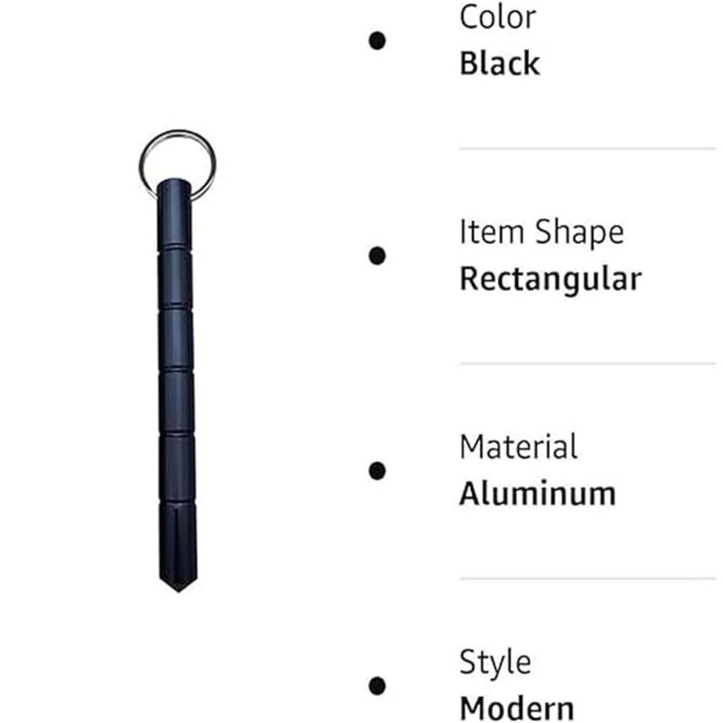 VUFVOID 2 Pcs Self Defense Keychain Set, aluminum Blunt Force