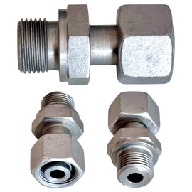 M&M Smartek Adapter M18 x 1.5 Female to 3/8 Inch Male | High Pressure Connector Nipple Made of Steel | Connection for Lance Hoses Pistols Pressure Washer | Thread Adapter Suitable for Bores 12-14 mm