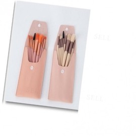 ( ) Mini Makeup Brush 8-Piece Set Pink Foundation Brush Face Brush Makeup Brush Set Makeup Brush Case / ( )미니 화장솔 브러쉬 8종 세트 핑크 파데브러쉬 페이스브러쉬 메이크업브러쉬세트 메이크업브러쉬케이스