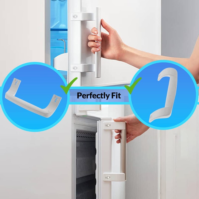 Fridge Freezer White Door Handle For Beko Genuine FFD5582W FS5552W