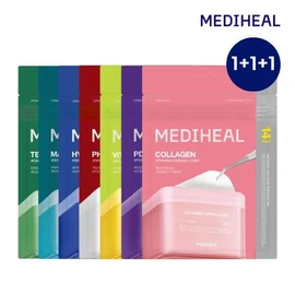 Mediheal [Trial Size] Derma Pad Travel Pouch of 14 Sheets 1+1+1 (7 Types/Mix and Choose) - PDRN / 메디힐 [체험용] 더마 패드 여행용 14매 파우치 1+1+1 (7종/교차선택) - 피디알엔