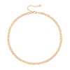 KOOUNUATA Delicate 18K Gold Fashion Choker Necklace Short Adjustable Layering
