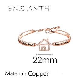ENSIANTH Realtor Bracelet Everything I Touch Turns to Sold Realtor Jewelry Real Estate Agent Gift Thank You Gift for Realtor (Bracelet RG)
