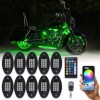 KEEPDSGN 10 Pods Motorcycle LED Rock Light RGB Neon Underglow