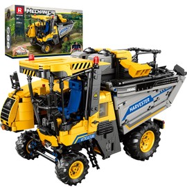 Reobrix Grape Harvester RC Tractor Toy Building Set, City Construction Vehicle Set 22026 Farm Technic Truck Model Kit for Adults, Collection Decor or Gift for Boys Girls and Machinery Lovers