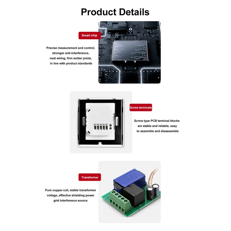 Smart Thermostat Temperature Controller 7 Day Programmable Water Heating Thermostat