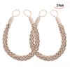 Xrten Pack of 2 Curtain Tiebacks, Tiebacks Rope, Braided Curtain
