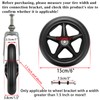OwnMy 2PCS of 6 Inch Rubber Wheelchair Replacement Front Wheels,