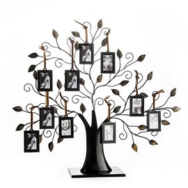 Klikel Family Tree Picture Frame Display with 10 Hanging Picture Photo Frames