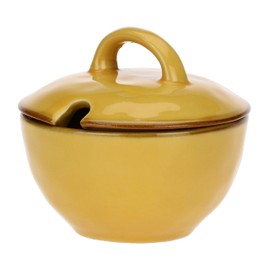 Rose&Tulipani Concerto (Yellow) OCRA Sugar Bowl with lid Cap. 250 cc; Ø 11 cm