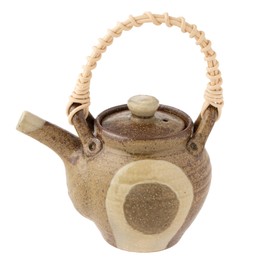Marui Pottery Shigaraki Ware MR-3-4508 Hechimon Dobin Teapot Pot, Capacity Approx. 28.7 fl oz (800 ml), Ash Crest, Brown