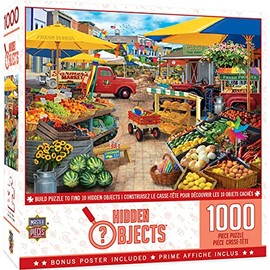 1000 Piece Jigsaw Puzzle for Adult, Family, Or Kids - Market Square by Masterpieces - 19.25"X26.75" - Family Owned American Puzzle Company