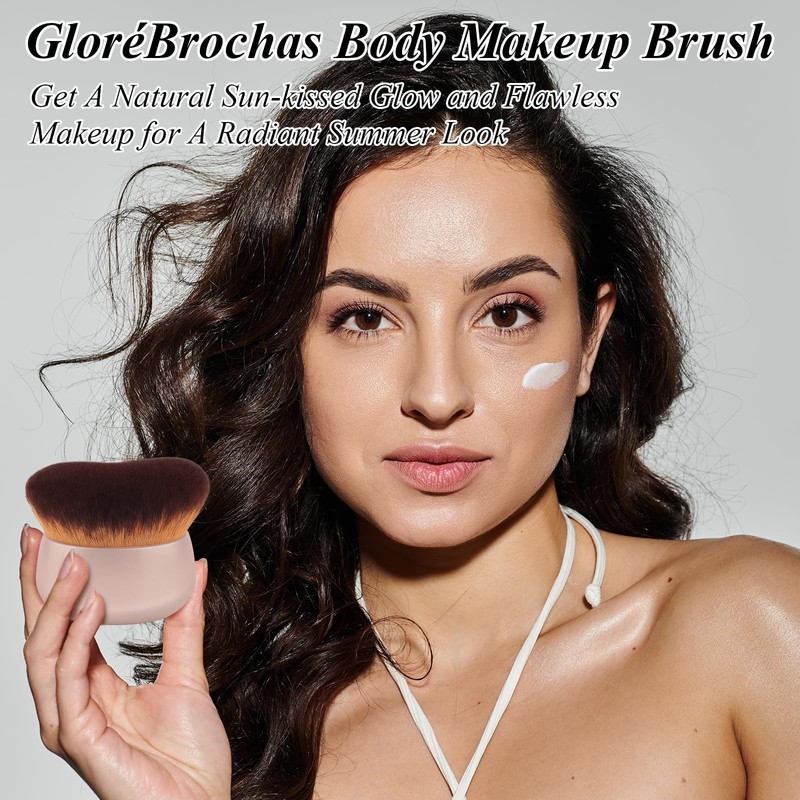GloréBrochas 75MM Extra Large Self Tanner Kabuki Makeup Brush –
