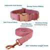 Velvet Dog Collar and Leash Set, Soft & Comfy Dog