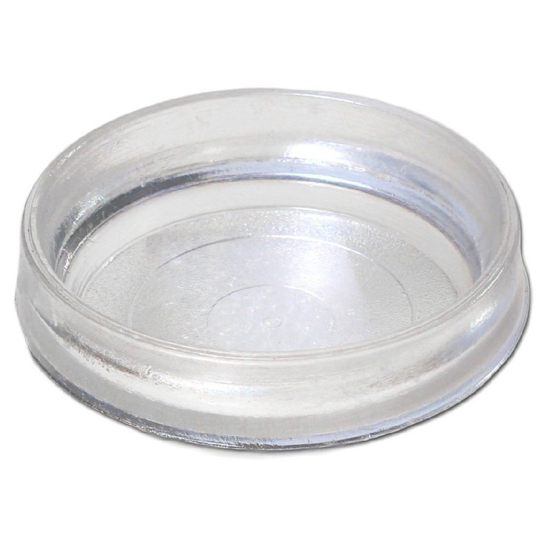 12 Of Castor Cups Furniture Floor Protector Glides Clear Plastic