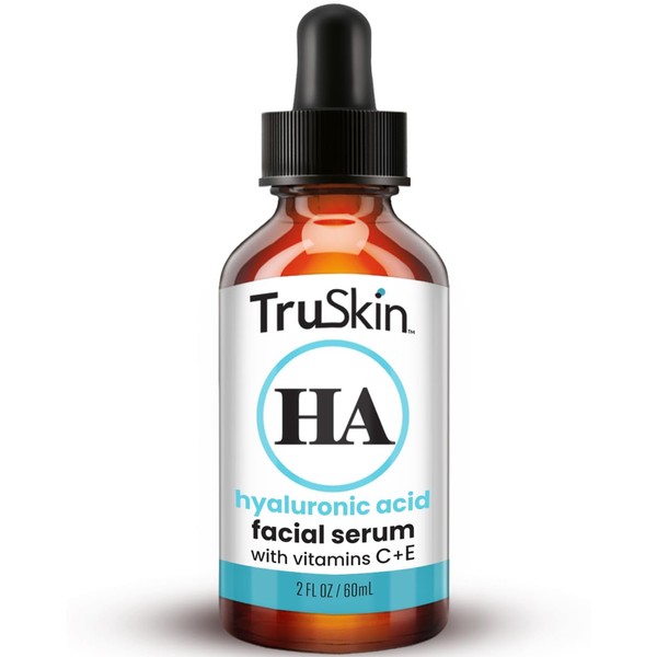 TruSkin Hyaluronic Acid Serum for Face – Hydrating Facial Serum with Hyaluronic Acid & Vitamin C – Anti Aging Facial Skin Care – Best Face Serum for Moisturizing and Fine Lines, 2 fl oz
