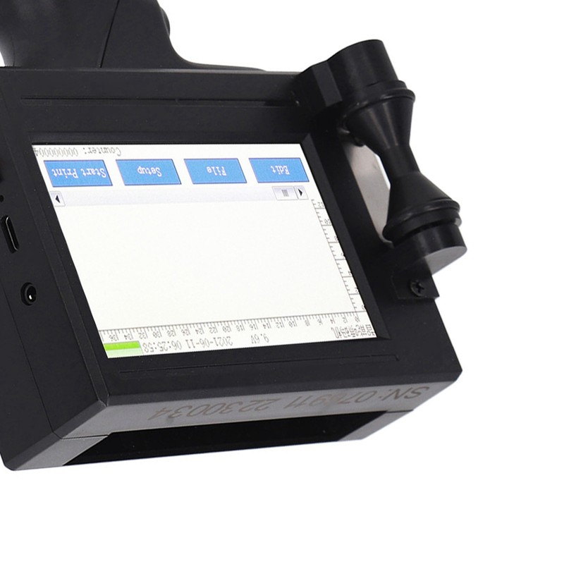 Handheld Inkjet Printer Gun Portable Intelligent with LED Touch Screen