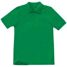 Classroom Uniforms for Boys and Girls, Short Sleeve Pique Polo CR832Y, L, SS Kelly Green