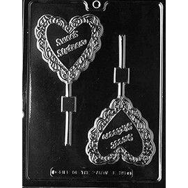 Grandmama's Goodies L035 Sweet Sixteen 16 Birthday Lollipop Chocolate Candy Soap Mold with Exclusive Molding Instructions