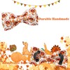 Bobo Rainbow Dog Collar - Thanksgiving Turkey Dog Collar Bowtie