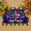 Linen Mardi Gras Placemats Set of 4 New Orleans Brazi