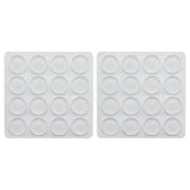 YUYUDEHM 32 PCS Round Cabinet Door Bumpers, Self Adhesive Clear Bumpers Pads for Surface Protection and Noise Reduction, 0.78 x 0.2 inch