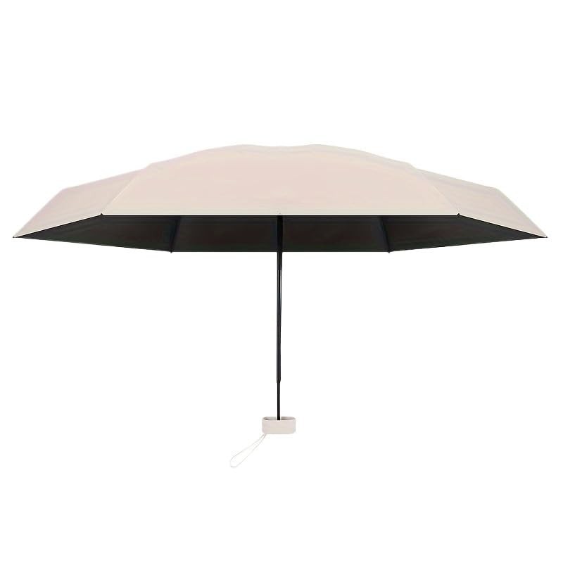 Mustarpicking UPF50+ Mini Travel Sun Umbrella for Purse With Case,Small