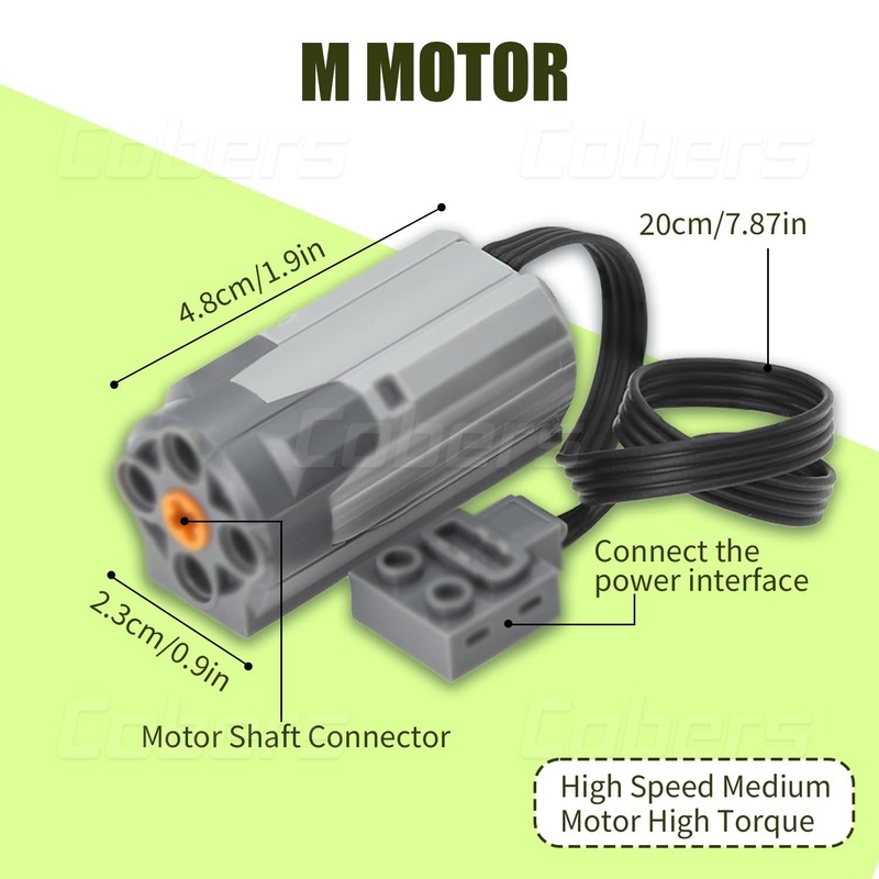 Cobers 9-in-1 Motor-Kit Power-Function-Set Compatible with Major Brand