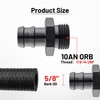 EVIL ENERGY 10AN ORB Male to 5/8" Barb Straight Fitting