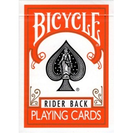 Bicycle Orange Rider Back Playing Cards Poker Size Deck USPCC