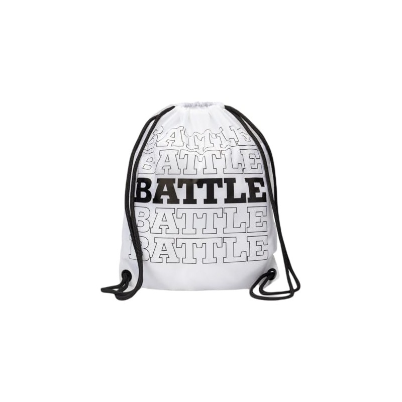 Battle Repeater Cinch Bag, Drawstring Closure, Lightweight (White)