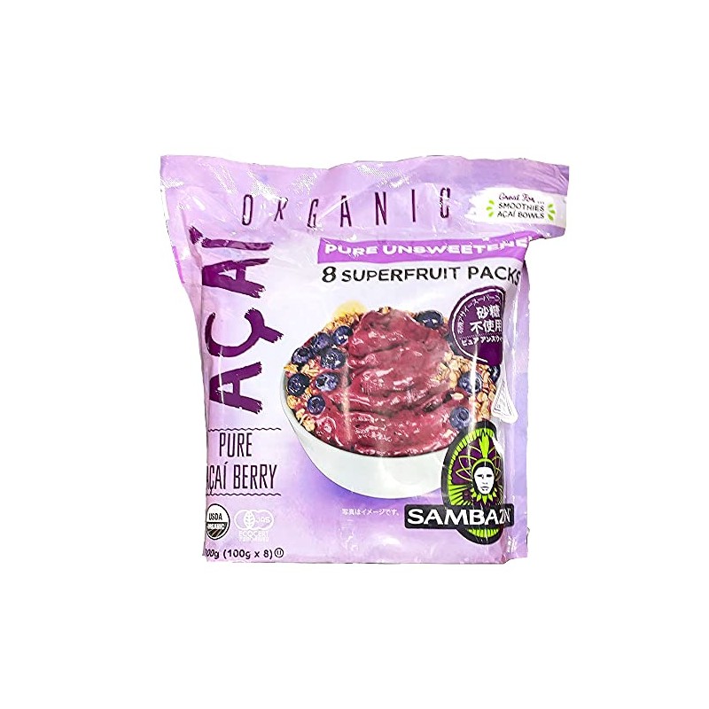 Sambazon Organic Acai Smoothie 800g (100g x 8 Pack)