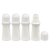 lasenersm 4 Pieces 2.53oz /75ml Empty Refillable Roll On Bottles