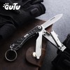 OUTU Keychain Nail Clipper Multitool, 6 in 1 EDC Utility