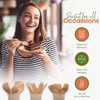 FOOGO Green 450pcs Disposable Wooden Forks 16cm Biodegradable Compostable Eco