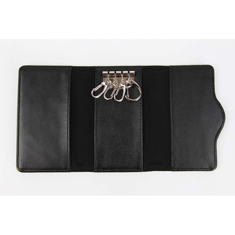 Yurucamp △ Key Case, Made in Japan, 4 Layers, Leather,