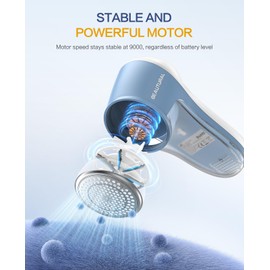 BEAUTURAL Fabric Shaver, Rechargeable Lint Remover for Clothes, Electric Lint Shaver with 6-Leaf Blades, Sweater Shavers to Fuzz, Lint Balls, Pillings, Bobbles for Clothes and Furniture