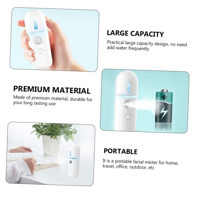 BIUDECO Moisturizing Face Mist Sprayer Kit Wrinkle Remover Device Portable