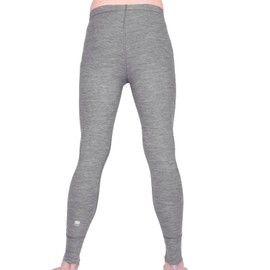 MERIWOOL Men’s Base Layer Bottoms - Lightweight Merino Wool Thermal Pants Gray Heather