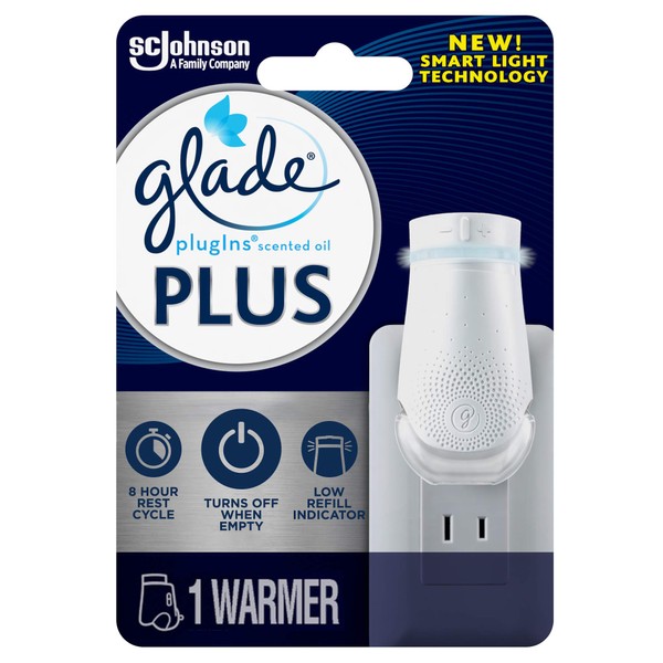 Glade PlugIn Plus Air Freshener Warmer, Holds Scented Oil Refill, 1 Count