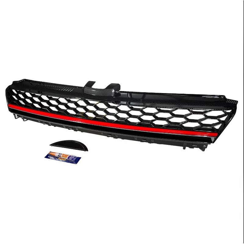 BST BSSP Front Bumper Upper Grille Carbon Fiber Print Finish