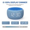 Buffbee Sound Machine & Alarm Clock 2-in-1, 0-100% Clock Face