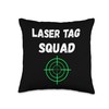 Laser Tag Squad Player Game Crosshair Lasertag Team Throw Pillow