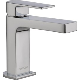 Peerless Xander Single Hole Bathroom Faucet, Single Handle Bathroom Faucet Chrome, Bathroom Sink Faucet, Drain Assembly, Chrome P1519LF